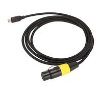 Câble XLR vers USB C, Câble de Microphone USB C USB Type C Mâle vers XLR Femelle Cordon de Convertisseur de Micro Compatible pour PC Portable Smartphone Tablette (2m)