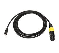 Câble XLR vers USB C, USB C Mâle vers XLR Femelle Câble Convertisseur de Liaison Micro, Adaptateur de Cordons de Connecteur de Câble Audio de Studio pour Tablette de Téléphone PC, (2m)