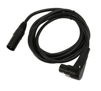 Câble XLR vers XLR 6,6 Pieds, Câble Audio XLR Mâle vers Femelle XLR coudé à Angle Droit, Câble Audio Audiophile XLR HiFi pour Haut-Parleur Microphone
