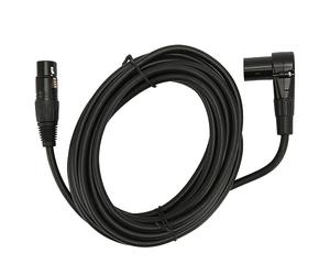 Câble XLR vers XLR, Cordon coudé Mâle à 3 Broches Mâle vers Femelle Droite, Cordon de Micro Conducteur OFC pour Son HiFi pour Haut-Parleur de Microphone, 16,4 Pieds/5 M