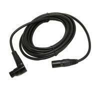 Câble XLR vers XLR, Cordon Droit Mâle vers Coude Femelle à 3 Broches, Cordon de Micro Conducteur OFC pour Son HiFi pour Haut-Parleur de Microphone, 16,4 Pieds/5 M