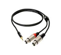 Câble Y 2x XLR femelles / mini-Jack TRS,3m Câbles En Y