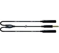 Cordial CFY 0.3 PGG câble audio 0,3 m 6,35 mm 2 x 6,35 mm Noir