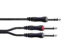 Câble Y Bretelle Jack Stéréo Mâle / 2 Jacks Mono Mâles 3 M Câbles adaptateur