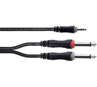 Câble Y Bretelle Mini-jack Stéréo / 2 Jacks Mono 1,5 M