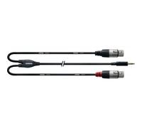 Câble Y Bretelle Minijack Stéréo/2 XLR Femelles Longs 3 M