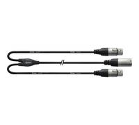 Câble Y Bretelle XRL Mâle / 2 XLR Femelles 30 CM