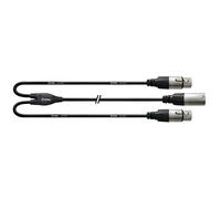 Câble Y bretelle XRL mâle / 2 XLR femelles 30 cm