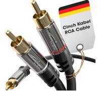 Câble Y Cinch 1,5M (1 X Fiche Rca Mâle Vers 2 X Fiches Rca Mâle)[Z102]