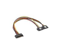 InLine 29683C Câble Y SATA femelle vers 2 prises SATA avec languette de sécurité 0,3 m