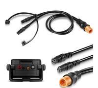 Câble Y de rechange pour transducteur 010-12234-05, 12 broches vers double 4 broches compatible avec echoMAP 72sv, 73sv, 74sv, 93sv, 94sv, Striker 7sv, Striker Vivid 7sv, 9sv