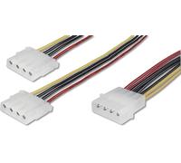 Câble Y Digitus ordinateur, lecteur, alimentation [1x Alimentation IDE mâle 4 pôles - 2x Alimentation IDE femelle 4 pôles] 0.20
