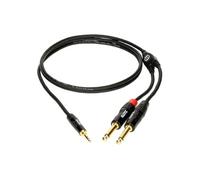 Klotz Câble Y KY5-300 Mini Link Pro – mini-jack 3,5 mm TRS vers 2x jack 6,35 mm TS – 3 m