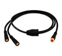 Câble Y-Splitter 1T2 pour BAFANG BBS Mid Motor Y-Splitter Fil d'extension avec connecteur 3 Broches pour Kit de vélo électrique