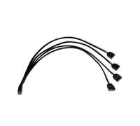 Câble Y-Splitter aRGB - Alphacool - 30 cm - 3 vers 4 x 3 broches - Noir