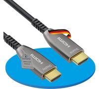 Câble40m HDMI 2.0b, fibre optique hybride, UHD 2160P, 4K60Hz, 4:4:4, HDR, 18Gbps