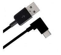 Cablecc 2 m à Angle Droit USB 3.1 Type C USB-C vers USB 2.0 Câble pour Tablette et téléphone Portable Blanc