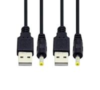 cablecc 2 pcs/lot 150 cm 24AWG USB 2.0 mâle Type-A à 5 V DC 4.0x1.7mm DC Puissance Ronde Plug Câble
