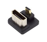 cablecc Adaptateur convertisseur micro HDMI 1.4 mâle vers HDMI femelle de type D vers le bas en forme de U à l'arrière en forme de U