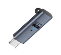 cablecc Adaptateur d'affichage virtuel USB-C USB5.0 USB4.0 Type-C DDC EDID Prise factice Émulateur d'affichage fantôme sans tête 4K @ 60 Hz Compatible avec Thunderbolt3/4/5 Bleu
