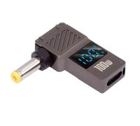 cablecc Adaptateur d'alimentation 20 V 5 A PD 65 W pour Ordinateur Portable, Affichage LED Intelligent USB-C Type-C, entrée vers Sortie 100 W, Prise Jack CC 5,5 x 1,7 mm