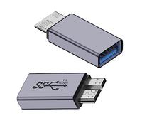 cablecc Adaptateur d'alimentation de données USB A femelle vers USB 3.0 Micro mâle 10 Gbps pour disque SSD d'ordinateur portable
