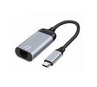 cablecc Adaptateur de câble réseau LAN Gigabit Ethernet USB-C USB 3.1 à 1000 Mbps pour ordinateur portable