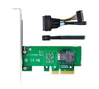 Cablecc Adaptateur de carte PCI-E 3.0 4.0 vers SFF-8643 et câble U.2 U2 SFF-8639 NVME PCIe SSD pour carte mère SSD