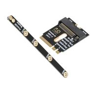 cablecc Adaptateur d'extension de support NGFF M.2 Key A+E vers PCI-E 4.0 NVME M-key avec support pour carte mère d'ordinateur portable SSD 2230 2280