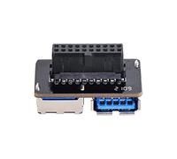 cablecc Adaptateur double USB 3.0 type A femelle vers carte mère 20/19 broches