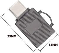 Cablecc Adaptateur USB 3.0 Type C USB-C vers Micro SD SDXC TF Lecteur de Carte Adaptateur pour Ordinateur Portable Tablette Téléphone 5Gbps