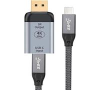 Cablecc - Adaptateur Usb-C Femelle Vers Displayport Hdtv À Résolution 4K 60 Hz 1080P Pour Tablette, Téléphone Et Ordinateur Portable - Avec Câble 10Gbit/S 100 W[CAB9165118]