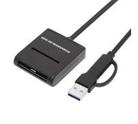 cablecc Boîtier d'accueil USB 3.0 vers SSD MSATA 5 Gbit/s USB-C Type-C Type-A double connecteur externe