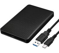 Cablecc - Boîtier de disque dur externe - USB-C vers SATA SSD HDD 2,5 pouces - Pour ordinateur portable et PC