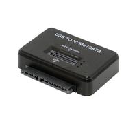 Cablecc Boîtier vertical USB-C USB3.0 Type-C vers M.2 NVME M-Key/SATA 2,5 pouces double SSD externe PCBA