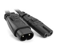 Cablecc Câble adaptateur secteur IEC 60320 C8 vers prise C7 mâle vers femelle 30 cm
