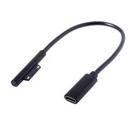 Cablecc Câble CC 15 V Type-C femelle vers Surface Pro3 Pro4 Pro5 Pro6 Book Pro