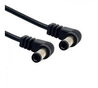 Cablecc Câble d'alimentation CC 5,5 x 2,1 mm/2,5 mm mâle vers 5,5 2,1/2,5 mm coudé à 90 degrés 60cm