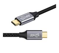 cablecc Câble de données USB Type-C vers Type-C USB3.1 10Gbps 100W avec E-Marker pour ordinateur portable et téléphone, 200CM