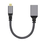cablecc Câble d'extension 4K type D Micro HDMI 1.4 mâle vers HDMI femelle pour caméra DV MP4 DC ordinateur portable