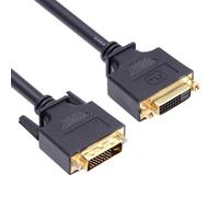 cablecc Câble d'extension DVI vers DVI 24+1 mâle vers femelle DVI-D Dual Link Digital Video pour moniteur carte graphique 50 cm