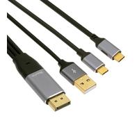 cablecc Câble DisplayPort 4K vers USB-C Type-C pour écran Tactile HDTV 4K mâle pour écran d'ordinateur Portable (2,0 m)