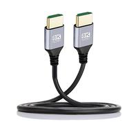 cablecc Câble HDMI 2.1 haute vitesse ultra fin HDTV mâle vers mâle 8K 4K Hyper super flexible Type A pour ordinateur HDTV 5 m