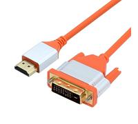 cablecc Câble HDMI vers DVI HDTV ultra souple haute vitesse type A mâle vers 24+1 mâle pour ordinateur HDTV 100 cm