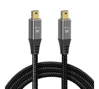 Cablecc Câble Mini DisplayPort 1.4 8K 60 Hz Ultra HD UHD 4K 144 Hz Mini DP vers MiniDP 7680 x 4320 pour vidéo, PC, ordinateur portable, TV