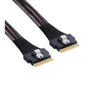 cablecc Câble PCI-E Slimline SAS 4.0 SFF-8654 8i 74 broches hôte vers SFF-8654 74 broches SAS fin 50 cm