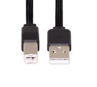 cablecc Câble plat FPC USB 2.0 type A mâle vers type B mâle pour scanner, disque et imprimante 13 cm