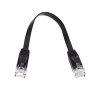 cablecc Câble réseau Cat6 RJ45 UTP ultra fin plat Ethernet à paire torsadée pour ordinateur portable routeur 50 cm