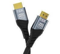 cablecc Câble UHD HDMI 2.2 type A mâle vers HDMI mâle 16 K 8 K HDTV pour ordinateur portable de bureau HDTV écran 200 cm