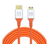 cablecc Câble Ultra 4K Mini HDMI vers HDMI souple High Flex HDTV Hyper Super Flexible Cordon Haute Vitesse Type-A mâle vers mâle pour ordinateur HDTV 50 cm